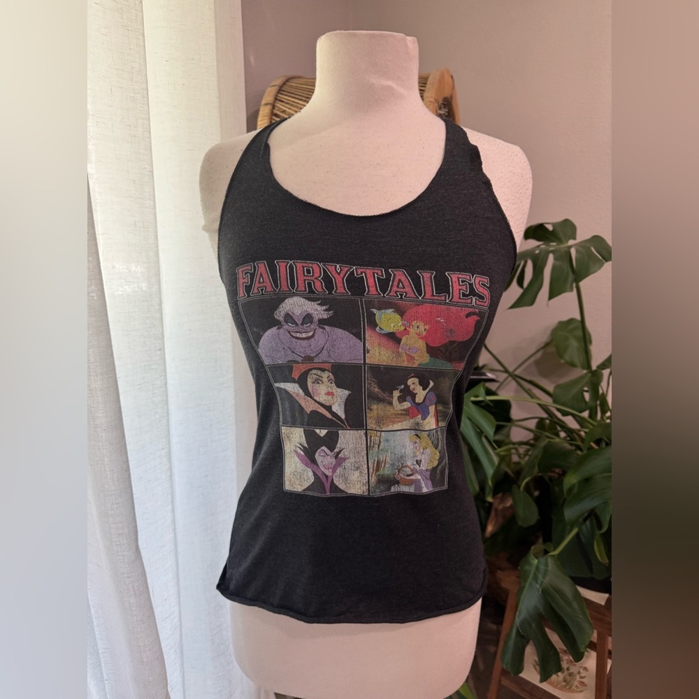Disney Disneyland Fairytales Graphic Tank‎ Top - Black